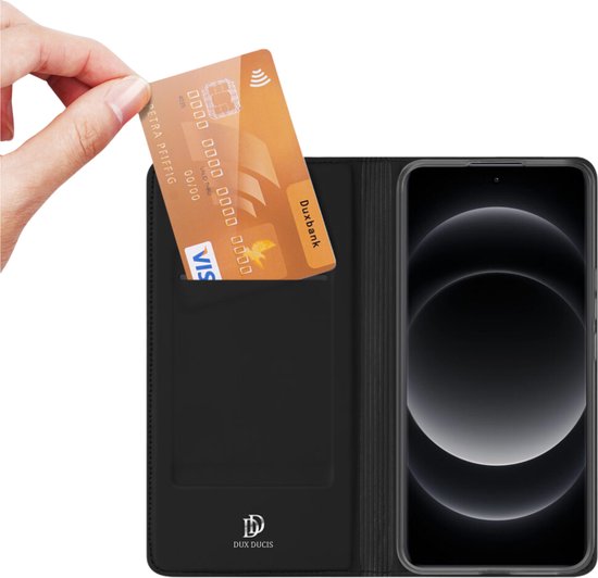 Coque Dux Ducis Skin Pro Series adaptée au Samsung Galaxy A35 | Book Case avec porte-cartes | Porte-monnaie | Standard | Rose