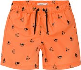 Name It Jongens Zwemshort Kinderen NKMZADDI Surfende Hond Print Oranje - Maat 140