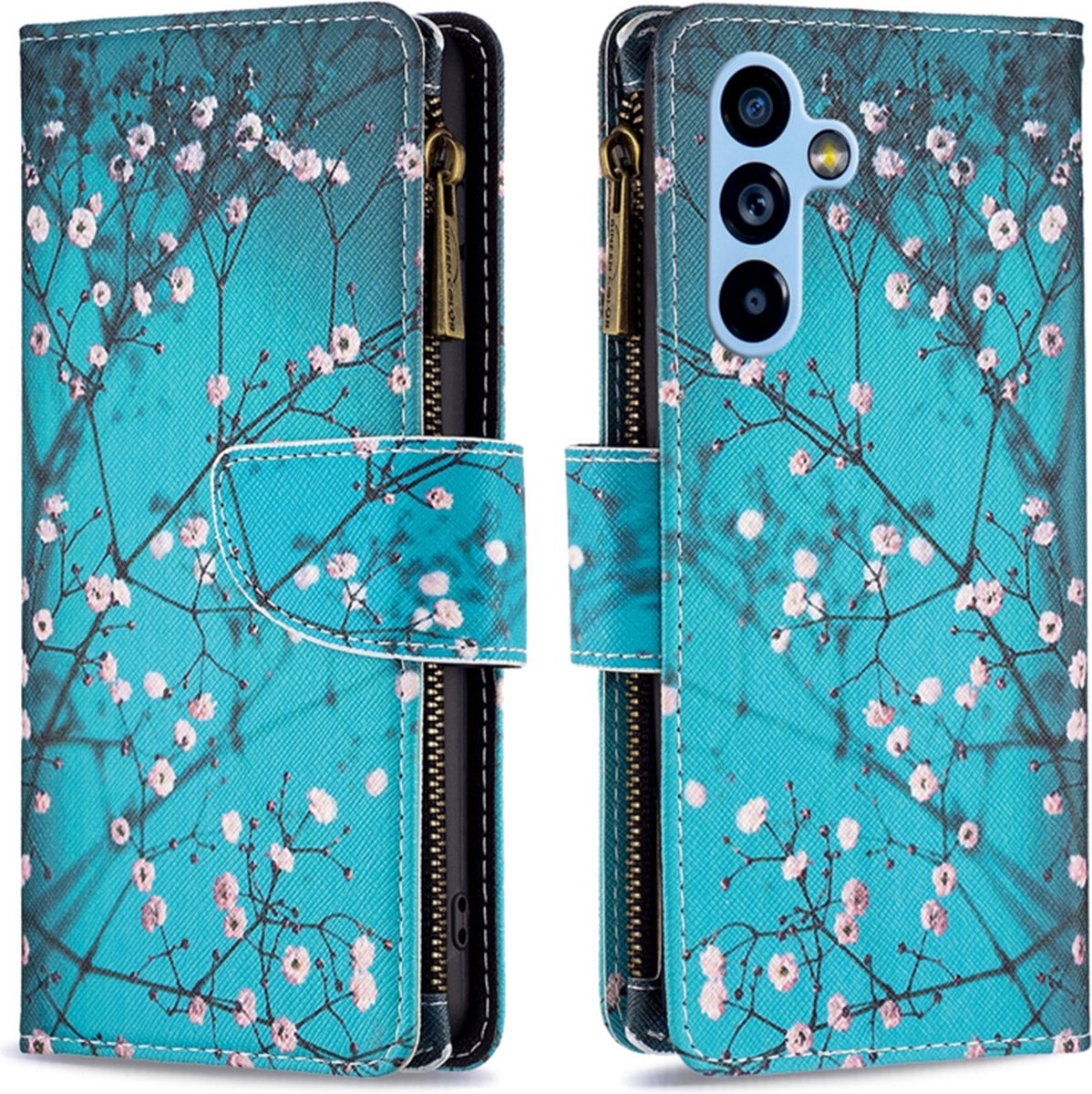 BookCover Wallet Etui geschikt voor Samsung Galaxy A55 - Amandelbloesem