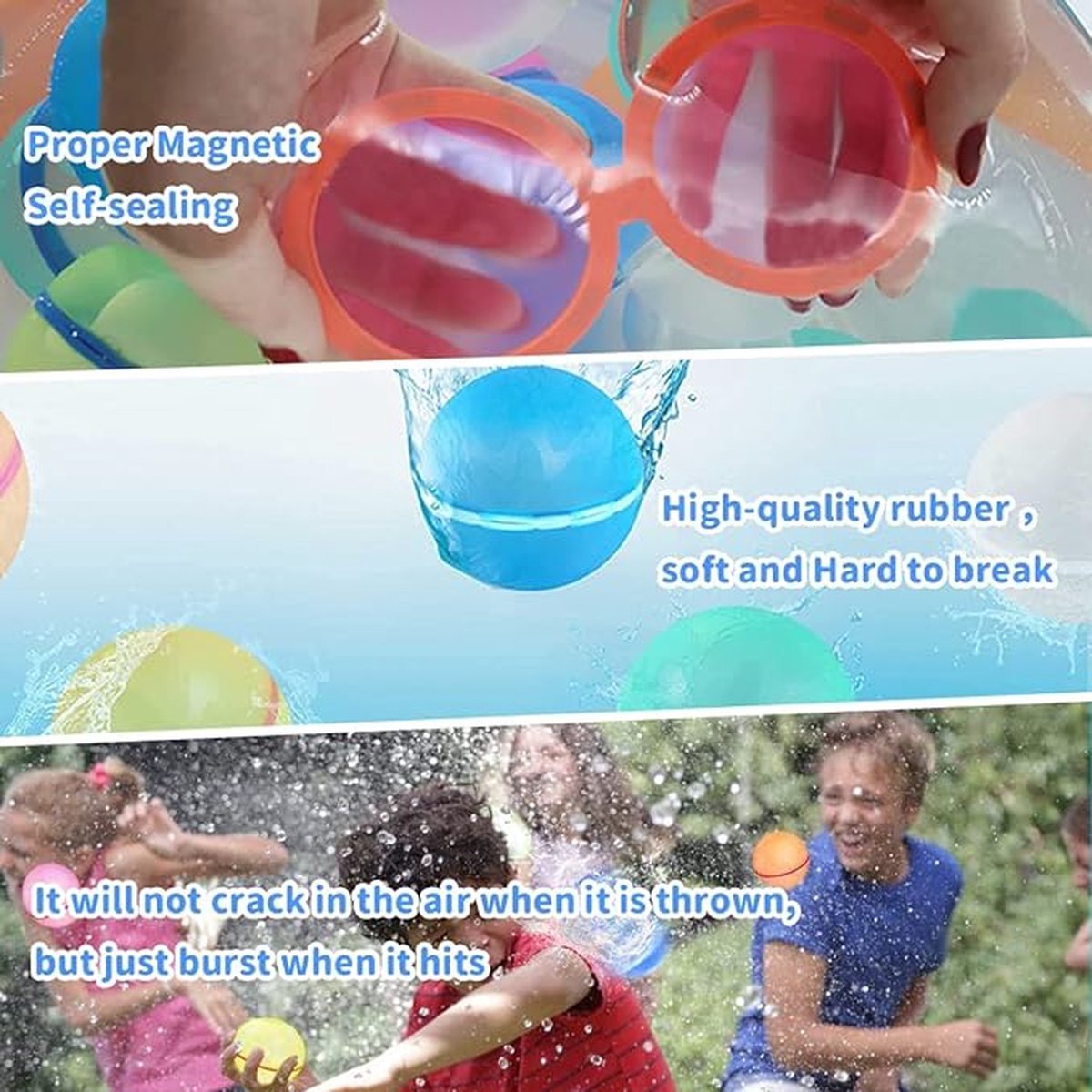 QYDKWK Lot de 4 Boules Bombes à Eau en Forme de Baleine, Jouets de Bain, Jouets de Piscine pour Enfants, Réutilisables Remplisseurs de Sacs de Fête QYDKWK Lot de 4 Boules Bombes à Eau en Forme de Baleine, Jouets de Bain, Jouets de Piscine pour Enfants, Réutilisables Remplisseurs de Sacs de Fête