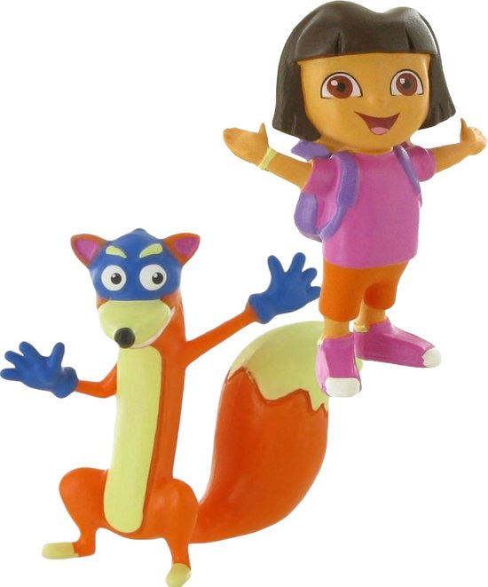 Dora the explorer - speelset 2 stuks - 6 cm