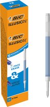 Recharges compatibles pour stylo effaçable BIC Illusion avec encre sensible à la chaleur et gomme à encre - Blauw - Boîte de 12