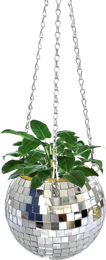 Cozella® - Pot de fleurs boule disco 20CM - Pot de plantes suspendu - Pots de plantes d'intérieur - Pots de fleurs - Pots de fleurs d'intérieur - Pot de fleurs d'intérieur