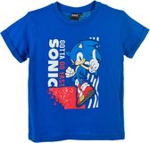 Sonic - T-shirt Sonic the Hedgehog - blauw - maat 104