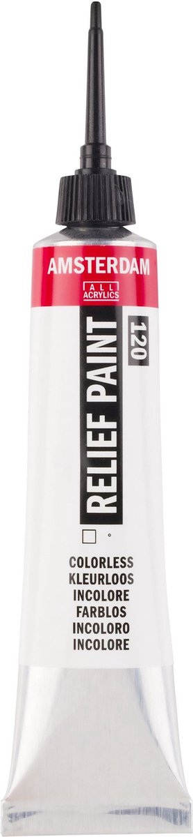 Relief Paint - 120 Kleurloos - Amsterdam - 20 ml