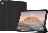 Housse de tablette Accezz adaptée à l'iPad 10 (2022) 10,9 pouces - Bookcase Smart en silicone Accezz - Zwart