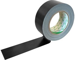 Nichiban - Duct tape / Gaffa tape - 50 mm breed x 25 mtr lang - Zwart - 1 rol - Met de Hand Scheurbaar - Japanse Topkwaliteit