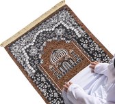Livano Ramadan Kleed - Gebedsmat - Gebedskleed - Islam - Tapijt - Eid Mubarak - Inshallah - Bruin