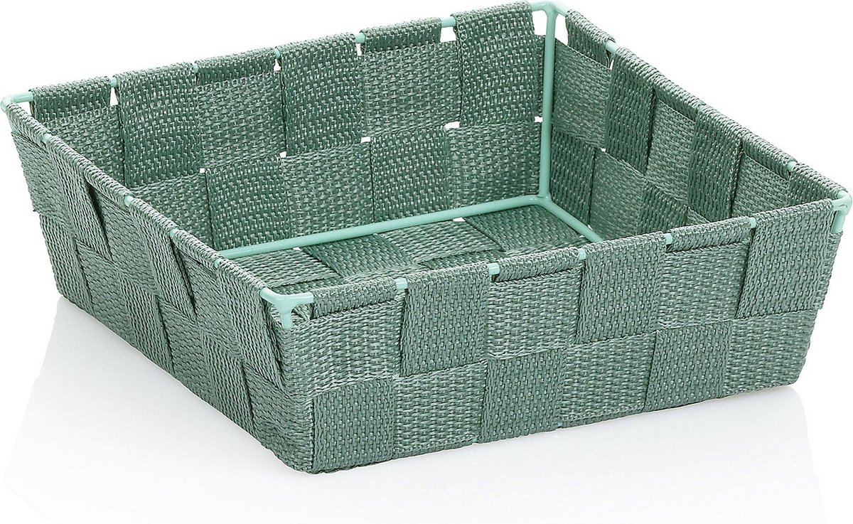 Kela Badkamer - Alvaro Mand 19x19x6 cm - Polypropyleen - Groen