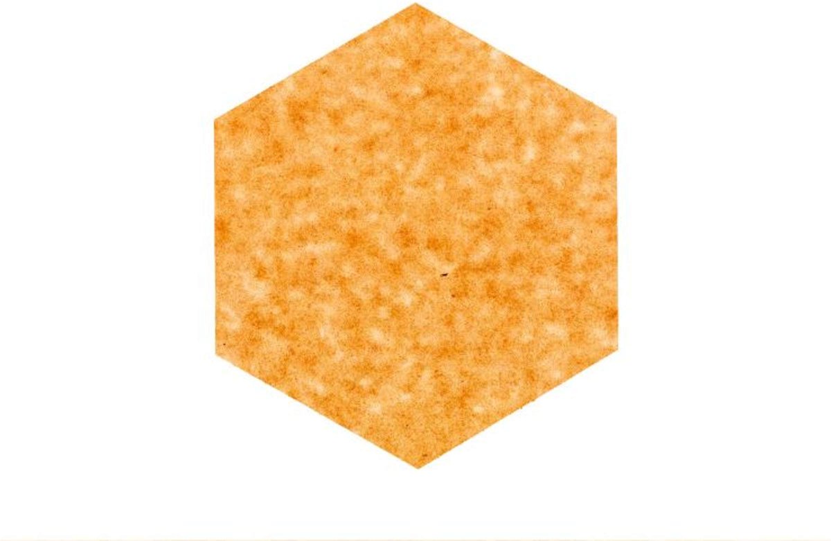 Finest by ATMK - UTRECHT - Duurzaam & vaatwasserbestendig - borrelplank, snijplank en serveerplank - zeshoek - bruin - 18x21cm