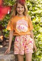 Vingino Short Rondha Meisjes Broek - Sunset coral - Maat 140