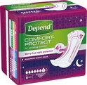 Depend Comfort-Protect maximale nachtbescherming verbanden, 6 stuks per pak.