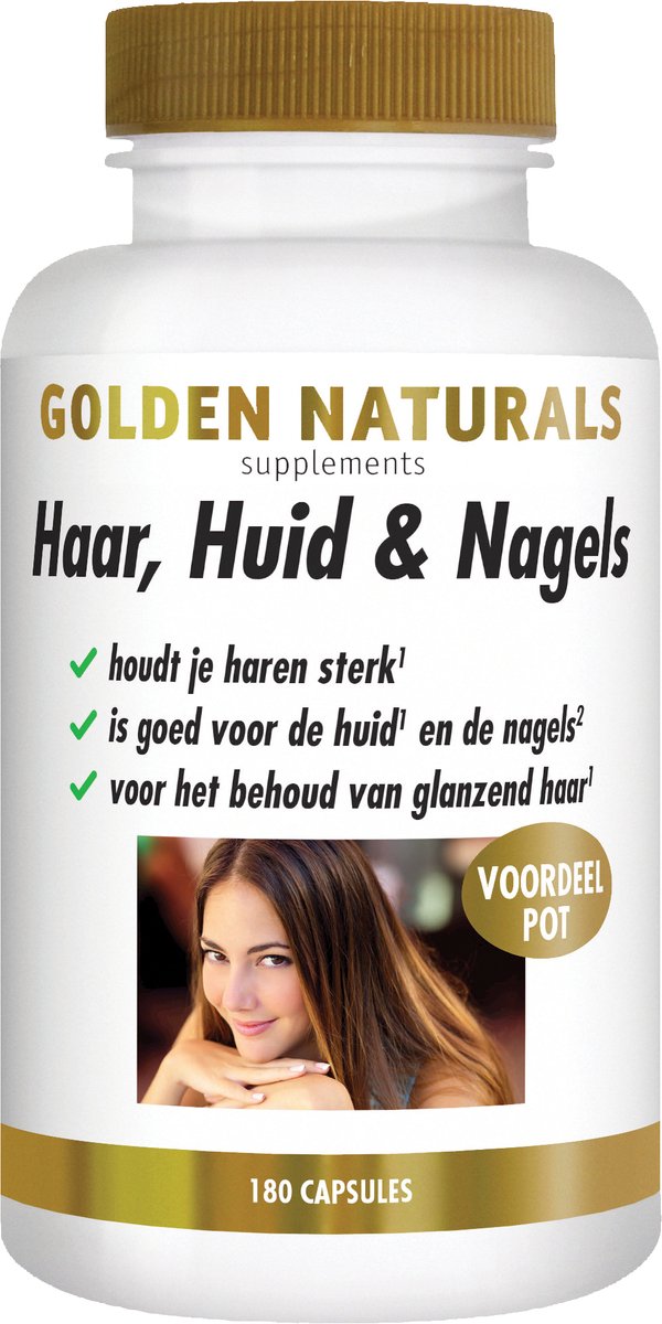 Goedkoopste Golden Naturals Haar, Huid & Nagels (180 vegetarische capsules