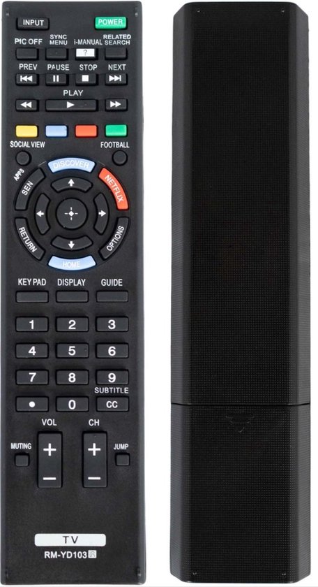 *** Afstandsbediening geschikt voor Sony LCD, LED en SMART televisie's - [TV] - Afstandsbediening stuk Vervangen- van Heble® ***