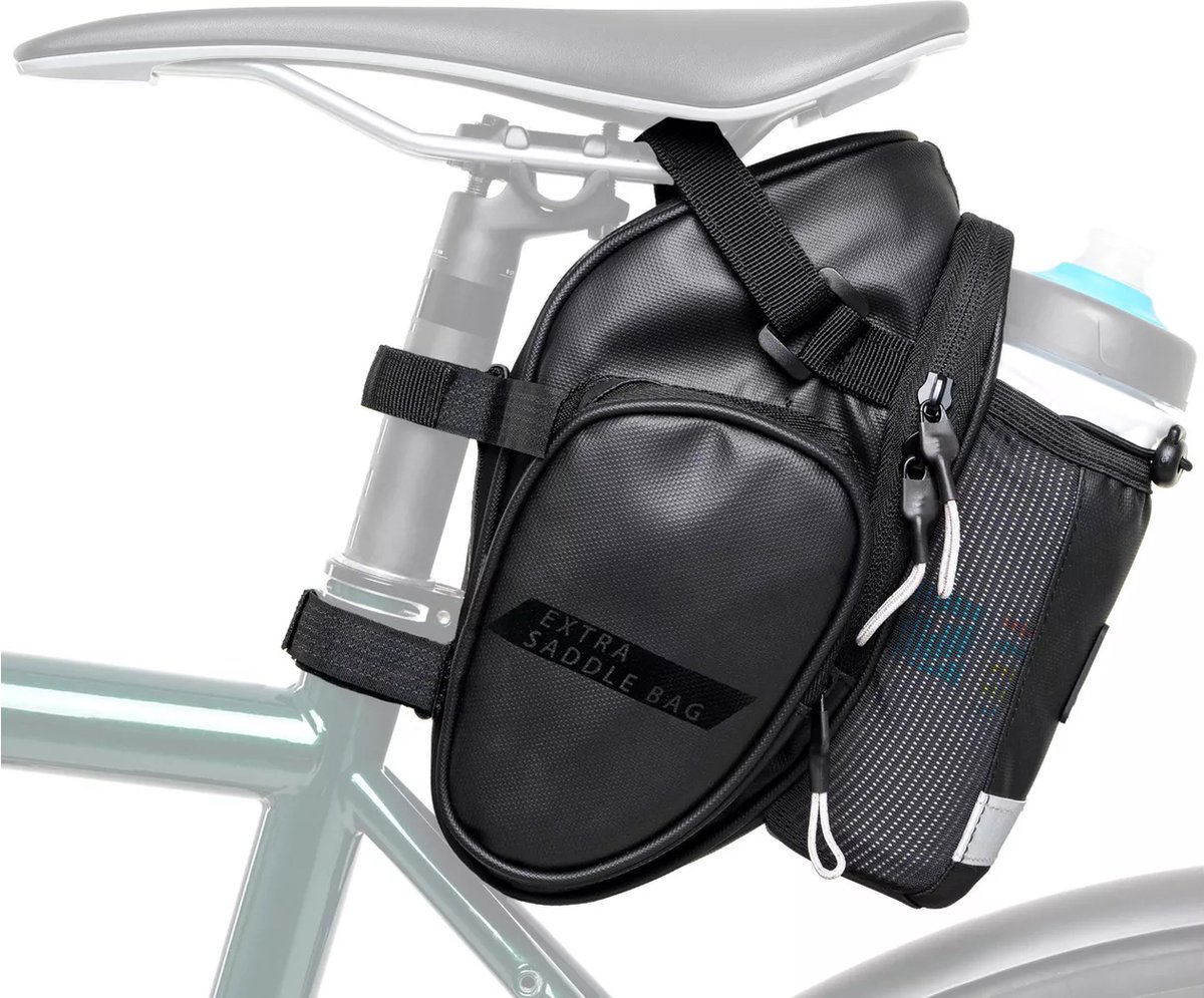 CONTEC Mile Grinder Extra Zadeltas - Zwart
