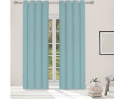 Light Guard - gordijn - kant en klaar - verduisterend - isolerend - met ringen - 140x280cm - cloud blue