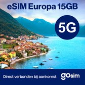 Europa eSIM - 15 GB - Prepaid Simkaart - 42 Dagen - 4G & 5G - GoSIM