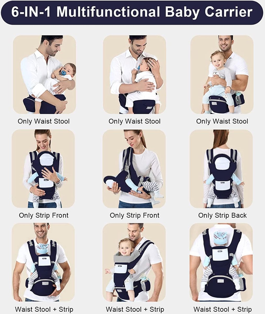 draagzak - Ergonomische draagzak - Comfortabele babydraagtas - babydrager -draagzak