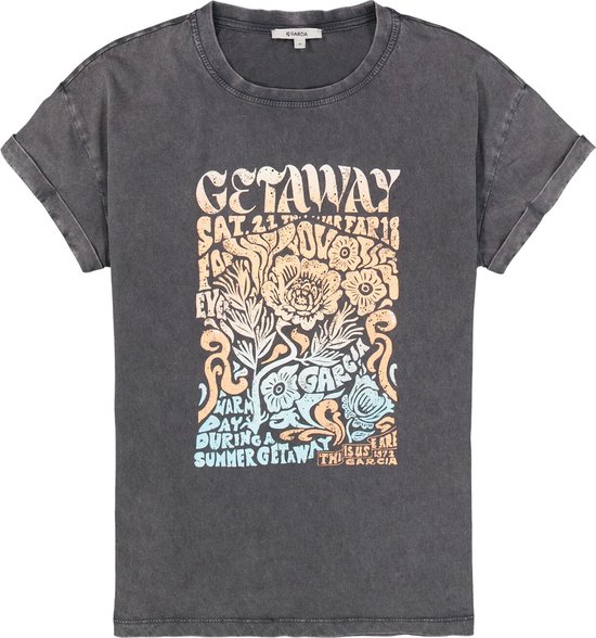 Garcia T-shirt T Shirt Q40003 62 Anthracite Taille Femme - L