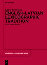 Lexicographica. Series Maior148- English-Latvian Lexicographic Tradition