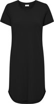 Jacqueline de Yong Jurk Jdydalila Ivy S/s O-neck Dress Jrs 15325295 Black Dames Maat - XL