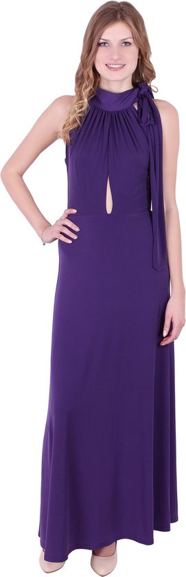 Robe longue violette élégante de John Zack