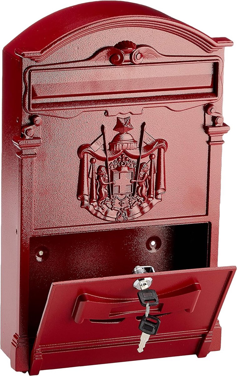 brievenbus / omheining doorwerpbrievenbus - mailbox ,41D x 9W x 26H centimetres