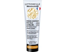 Littorelle Biologische Oogcrème met Gerstwater - Anti-Rimpel en Hydraterend - 30 ml - Made in France