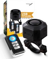 USB Fietsalarm - Anti-Diefstal Alarmsysteem - 113DB - Geschikt voor Fiets, Scooter, E-Bike & Trailers