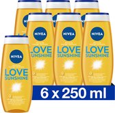 NIVEA Shower Love Sunshine 6 x 250 ml - Pack économique