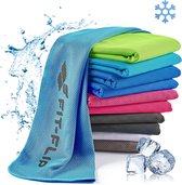 Cooling Towel, microvezel sporthanddoek, voor fitness, sport, reis, yoga, blauw