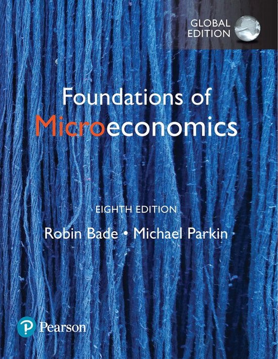 Omslag van Foundations of Microeconomics, Global Edition, achtste editie, door Robin Bade en Michael Parkin.