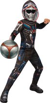 Rubies - The Avengers Kostuum - Task Master Kostuum Kind - Zwart, Zilver, Multicolor - Maat 128 - Carnavalskleding - Verkleedkleding