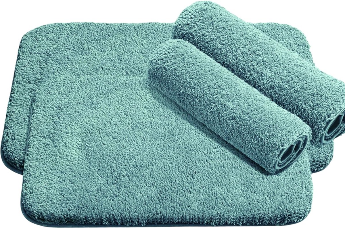 Turkoois 60 x 120 cm - Premium badmat antislip badkamertapijt waterabsorberende badmat - badmat met zachte microvezels - douchemat antislip