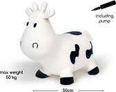 BS Toys Animal Sauteur Vache Gonflable - Jouets pour Enfants - À partir de 2 Ans - Pompe Incluse - Poids jusqu'à 50 kg
