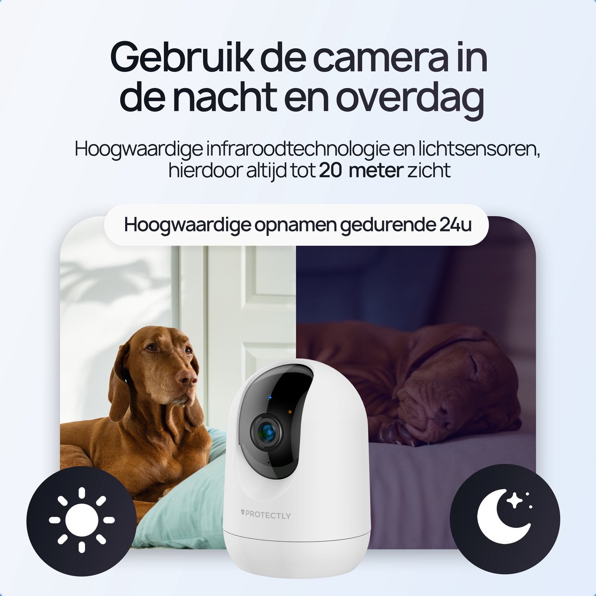 Protectly 2K binnenbeveiligingscamera met 64GB SD en app thumbnail 4
