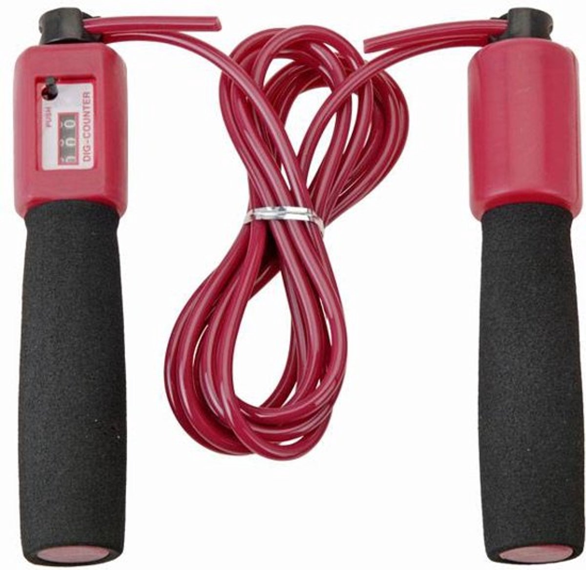XQ Max Springtouw met teller Fuchsia