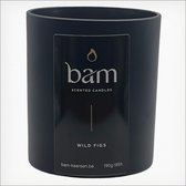 BAM kaarsen - wilde vijgen - 65 branduren - geurkaars - kaars op basis van zonnebloemwas - moederdag - cadeau - vegan