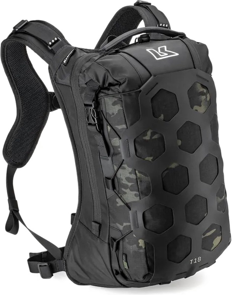 Kriega Trail18 Camo waterdichte adventure motor rugzak