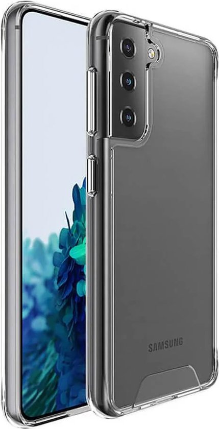Transparent de qualité militaire – Coque en TPU en Siliconen Bumper HQ Samsung Galaxy S21 – Coque Crystal