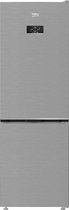 BEKO - B3RCNA344HXB - koelkast Combi 1,80 cm, E-Klasse, Total NF, display-touch, metaallook, AeroFlow, harvestfresh