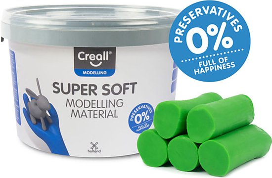 Creall Supersoft boetseerklei groen - 1750gram