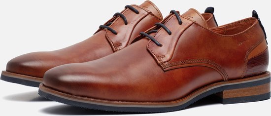 Van Lier Amalfi Chaussures à lacets Cuir cognac - Homme - Taille 41