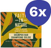 Faith in Nature Shea & Argan Shampoo Bar (6x 85gr)