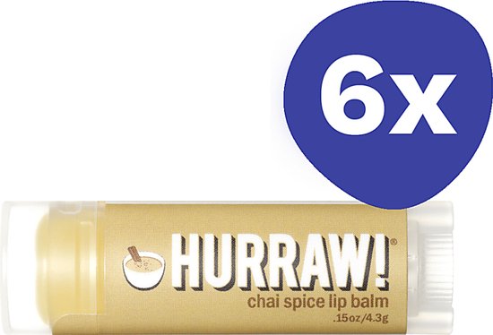 Hurraw ChaÃ¯Spice Lippenbalsem (6x 4,3gr)