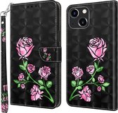 iPhone 13 / 14 Bookcase – Print Couple Roses – Cityhoesje.nl