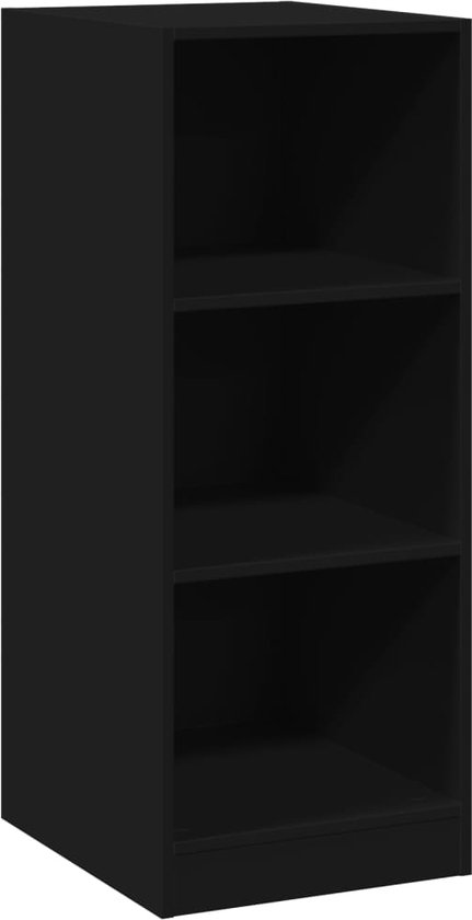 vidaXL - Kledingkast - 48x41x102 - cm - bewerkt - hout - zwart