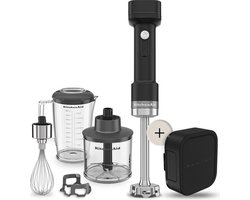 KitchenAid Go 5KHBRV75BM - Staafmixer - Draadloos - Met mengbeker 1 L