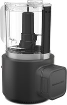 Kitchenaid hakmolen - Kitchenaid Go - Draagbare keukenmachine met batterij 1,18 L - Zwart