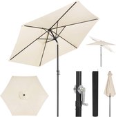 Rootz Premium Plein air Parasol - Parasol de jardin - Parasol de plage - Protection UV - Etanche - Installation facile - Ø 270 x 236 cm